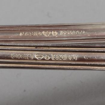 PARTI SILVER, 37 delar, mestadels Sverige, 1900-tal, total vikt 727 g.