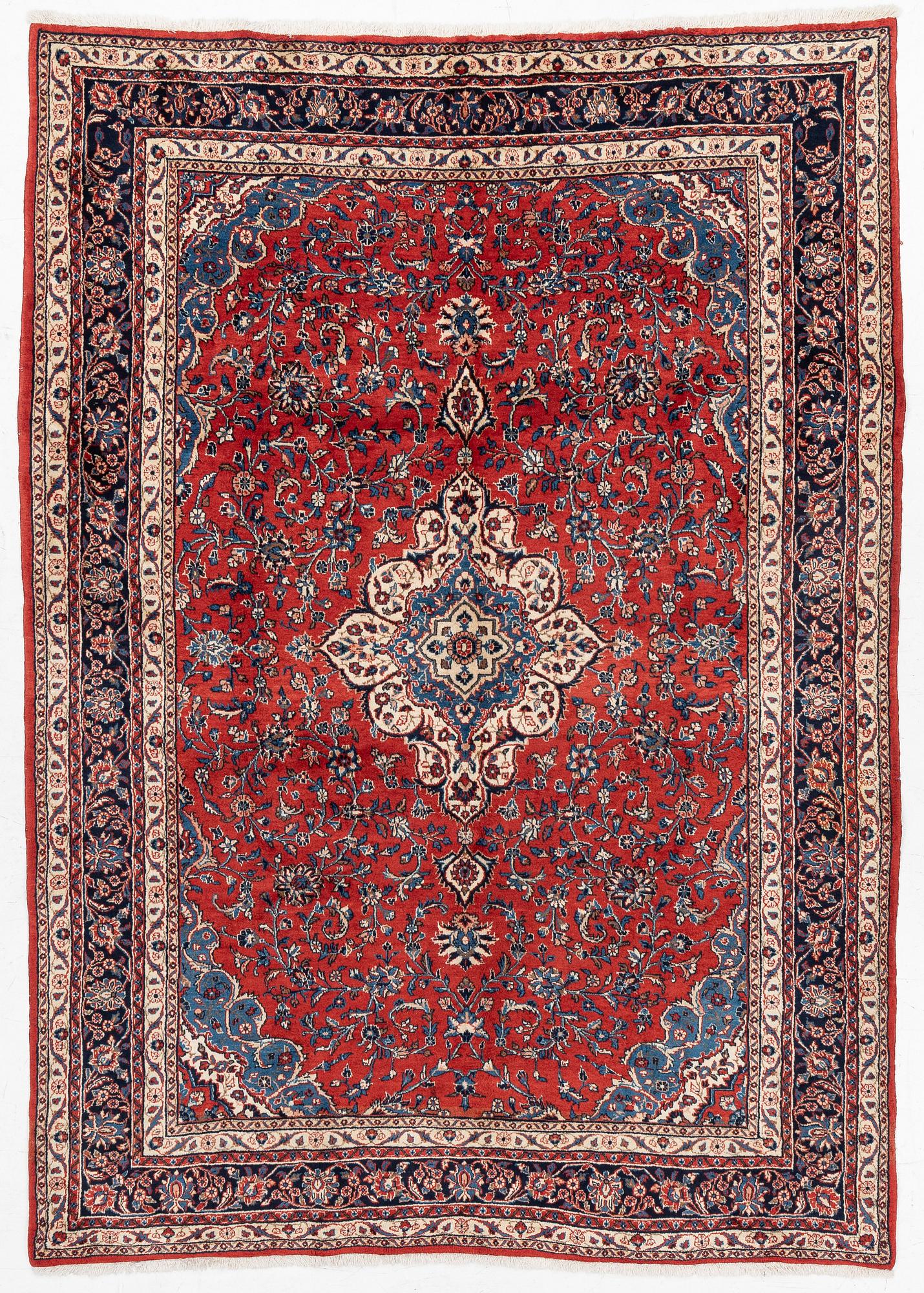 An Afshar carpet approx. 288 x 205 cm.
