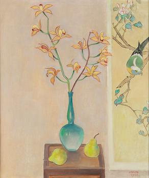 Einar Jolin, Still life with orchid.