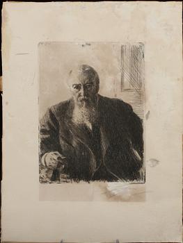 ANDERS ZORN, etsning, "C. F. Liljevalch", signerad.