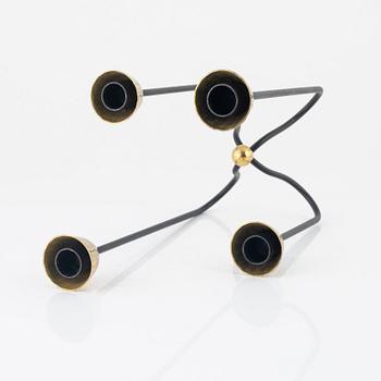 Gunnar Ander, candelabra, Ystad Metall, Sweden, mid-20th century.