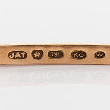 J.A Tarkiainen, rannekoru, 14K kultaa, ruusuhiottuja timantteja, Viipuri 1939.