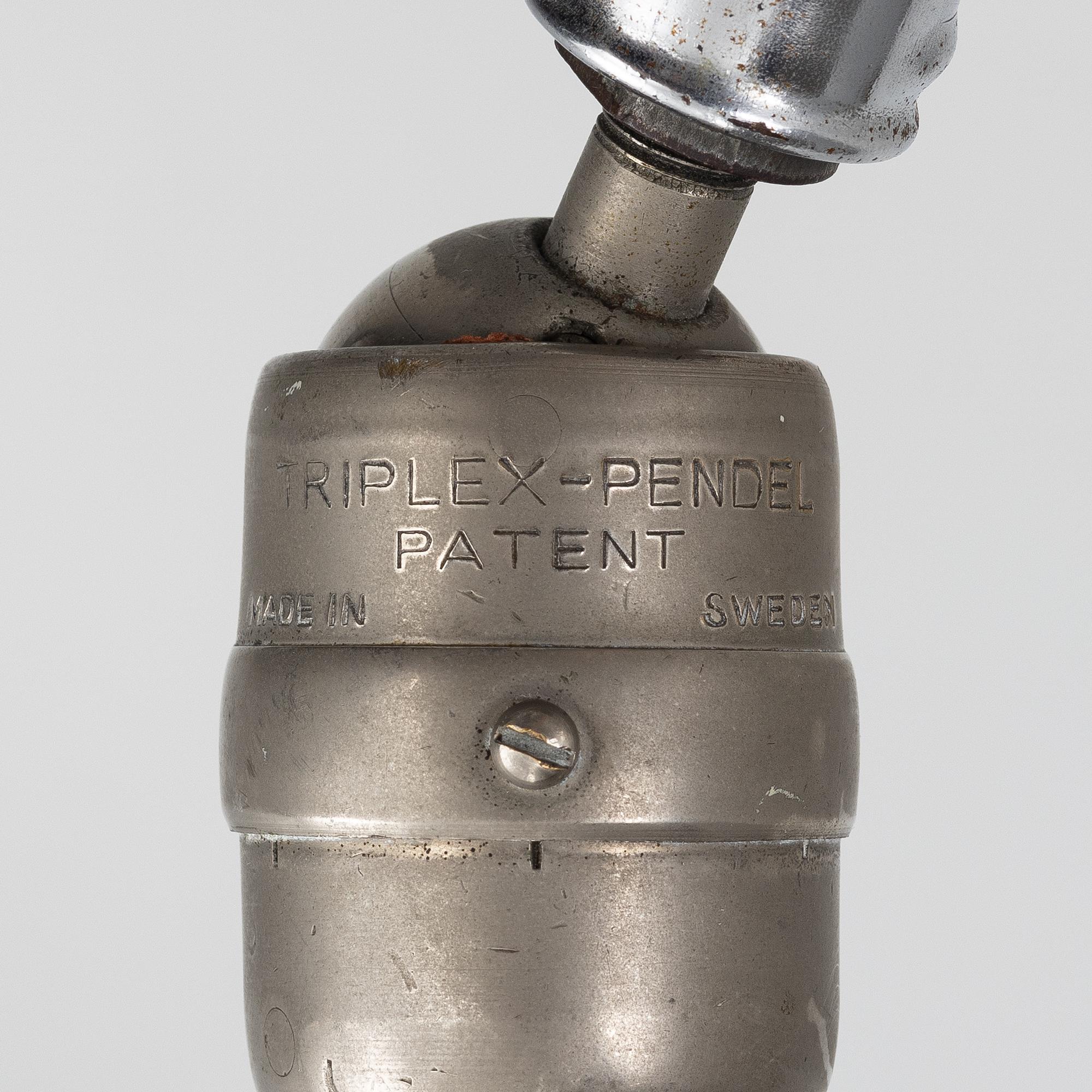 Johan Petter Johansson, an industrial lamp, 'Triplex pendant', mid-20th Century.