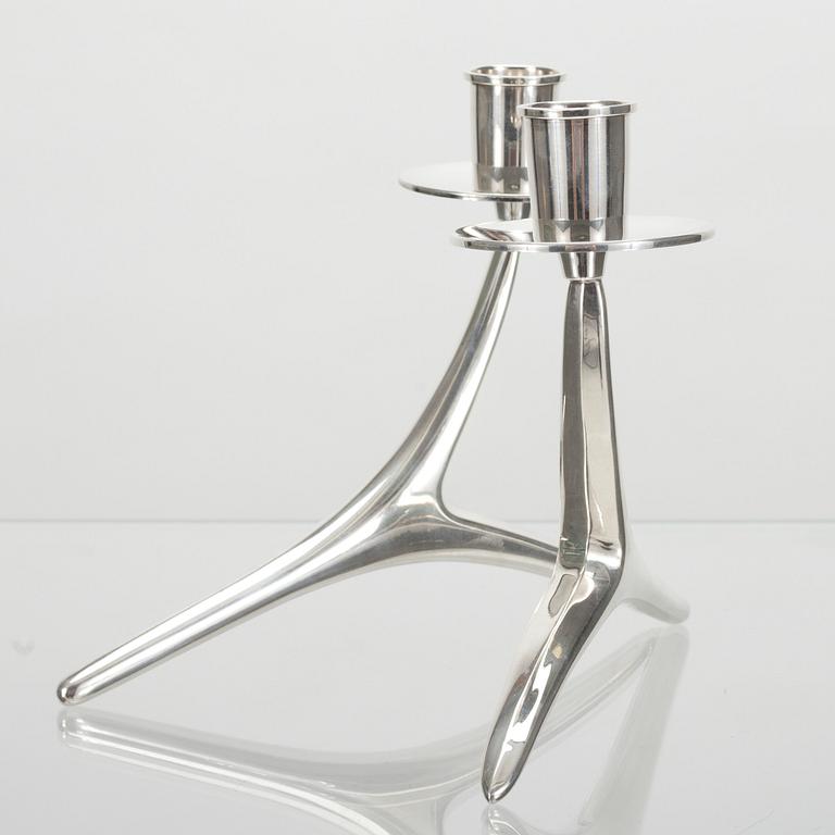 LJUSSTAKE, silver, Anna-Greta Eker, Auran Kultaseppä, Åbo 1963. Vikt ca 125 g.