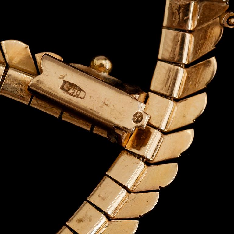 COLLIER, 18K guld. Vikt ca 34 g.