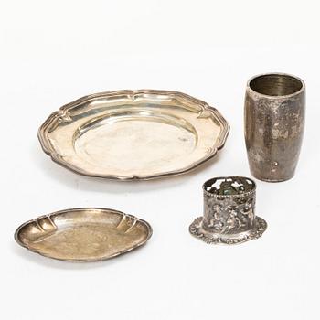 Silver, 4 pieces, including Hugo Grün & Co Oy, Helsinki 1937.