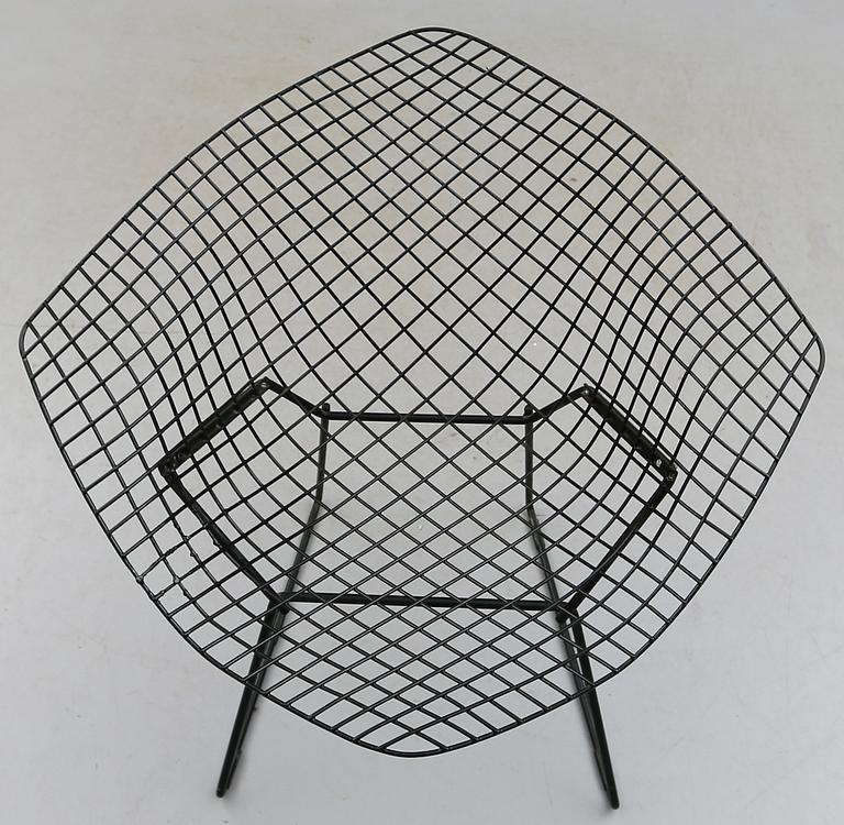 FÅTÖLJ, "Diamond Chair", Harry Bertoia, 1900-talets andra hälft.