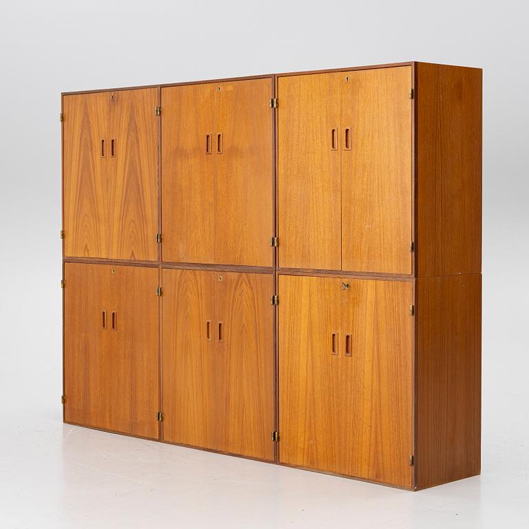 Cabinet, 6 sections, 1950s–60s.