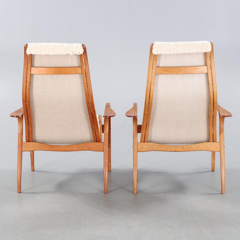 a pair of "Lamino" armchairs, Swedese.