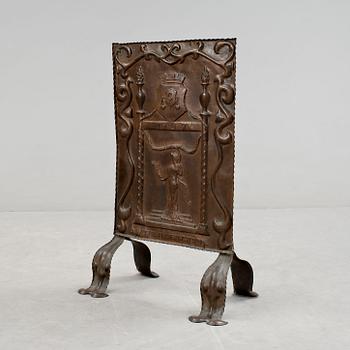 ELDSKÄRM, driven koppar, jugend, Ringström, 1907.