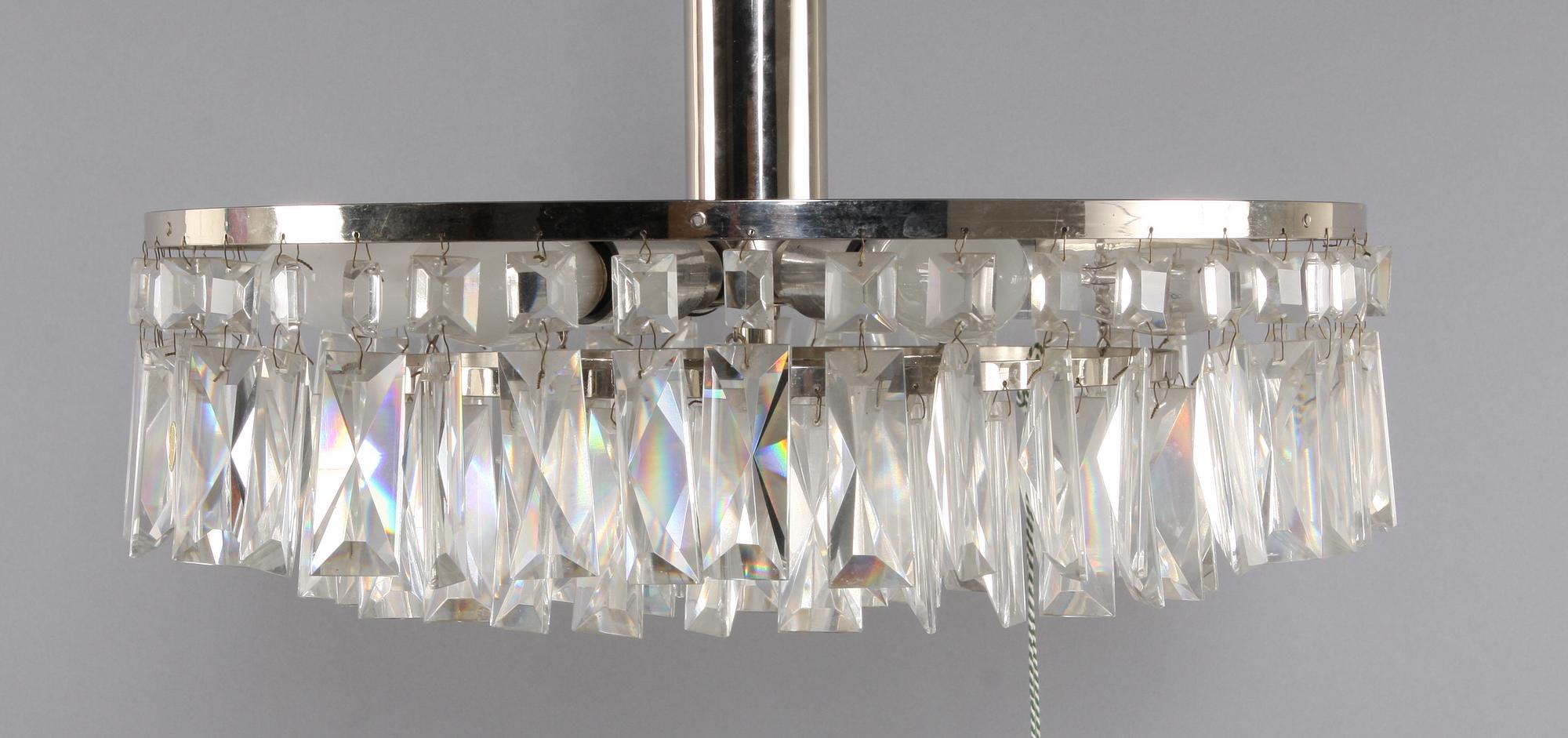 TAKLAMPA, glas o metall, 1900-tal.