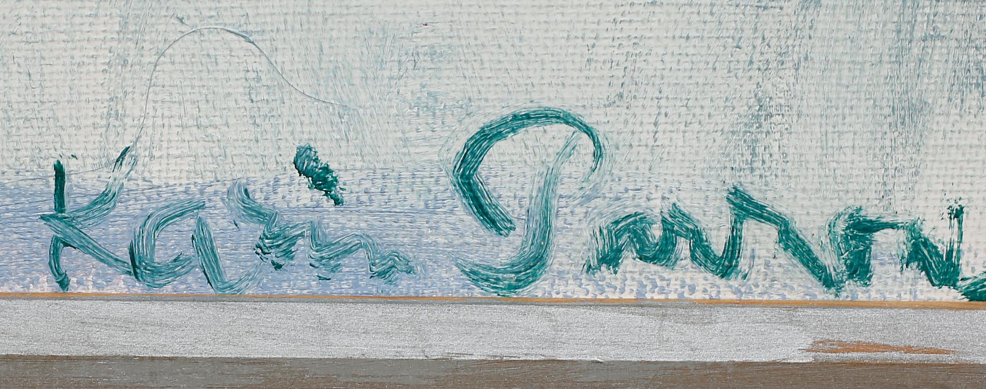 KARIN PARROW, olja på duk, signerad.