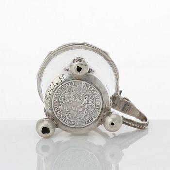 A Swedish late baroque parcel-gilt silver miniature tankard, mark of Thomas Beckman, Örebro (1727-1759 (1772)).