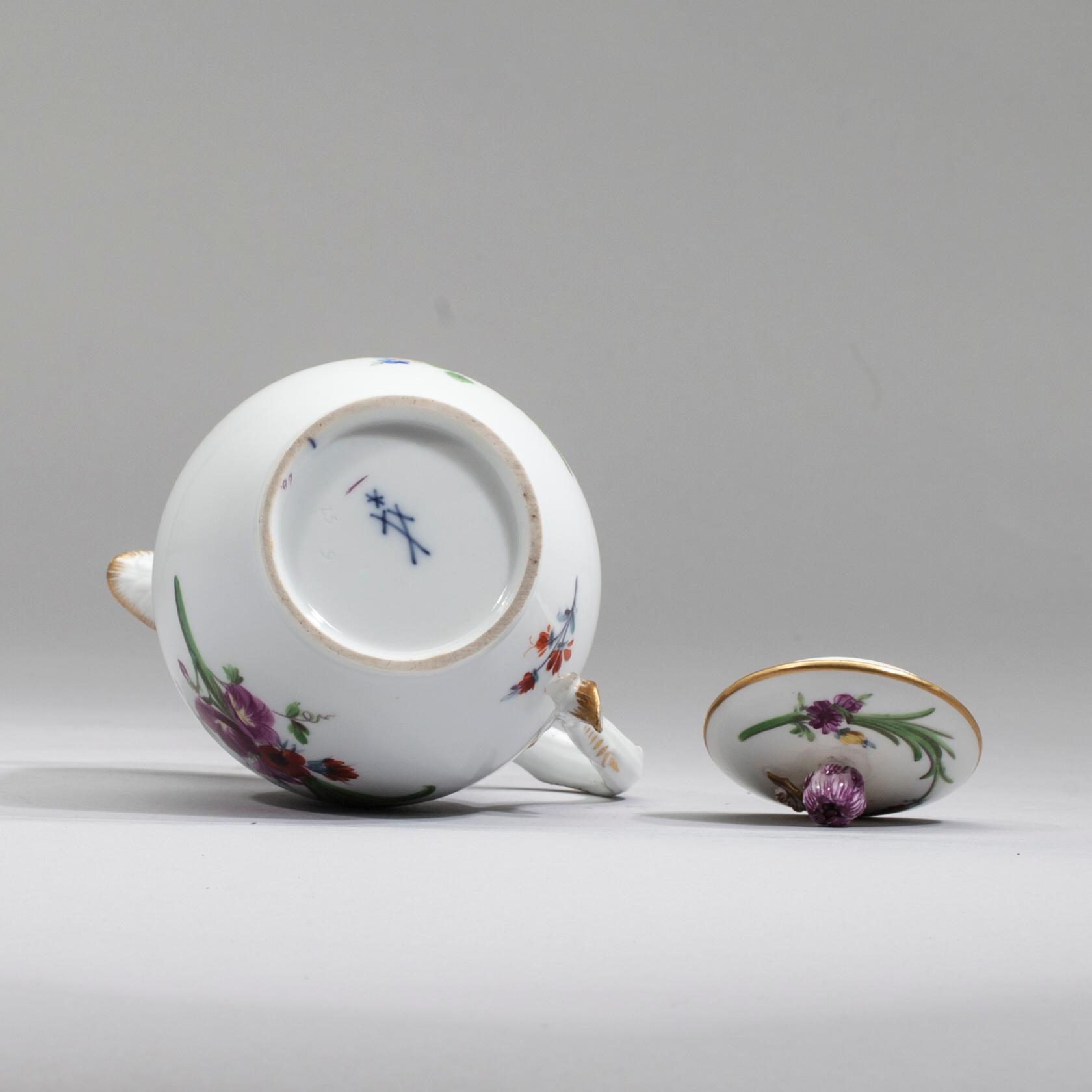 KAFFEKANNA, porslin, Meissen, Marcolini period  1774-1814.