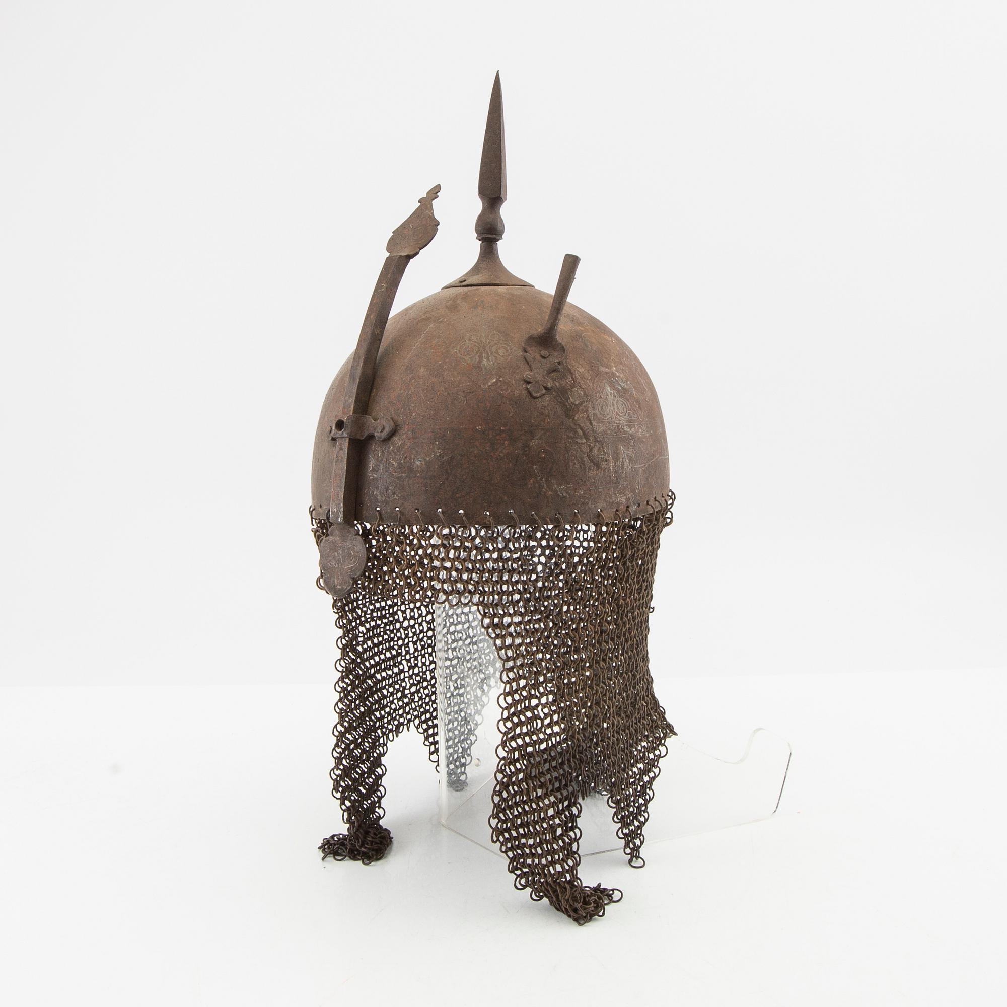 Helmet known as Khula Khud, Indo-Persia, 20th century.
