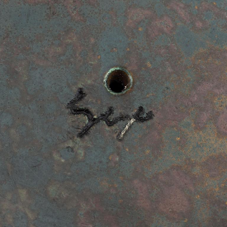 Hans Hedberg, a faience footed bowl, Biot, France.