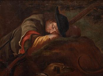 David Klöcker Ehrenstrahl, hans ateljé, "Jaktrast".