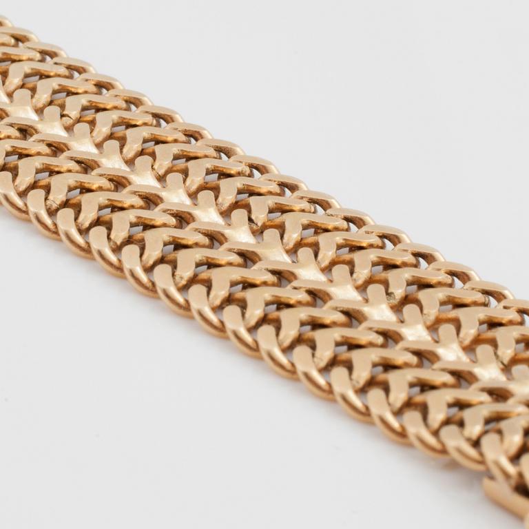 KLOCKLÄNK, 18K guld.