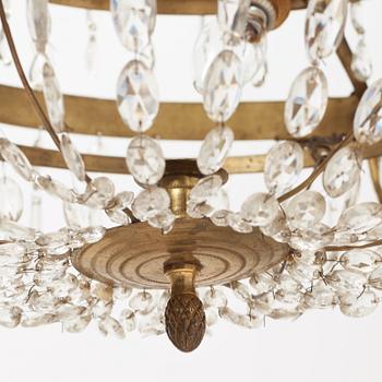 A Swedish Empire 1820/30's seven-light chandelier.