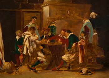Ernest Meissonier, kopia efter, Kortspelsscen.