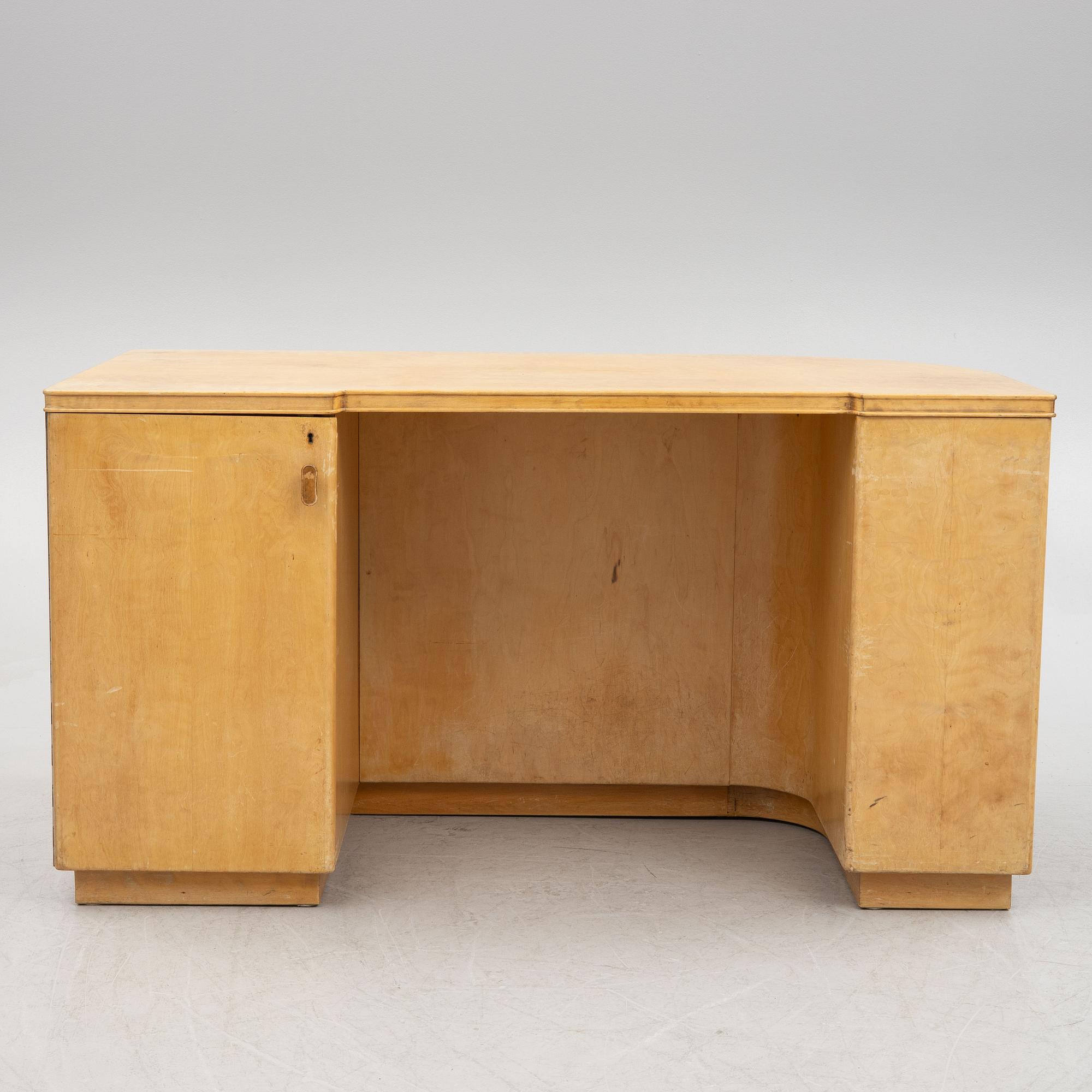 Axel Larsson, a desk "1000-series" Swedish Modern Bodafors 1940s.