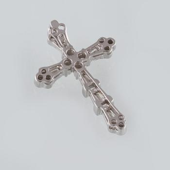 HÄNGE, 18K vitguld med 16 briljantslipade och 14 baguettslipade diamanter, 1.18 ct. Vikt 4,1 gram.