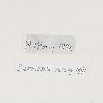 Per Maning, Photograph signed and dated 1992 on verso.