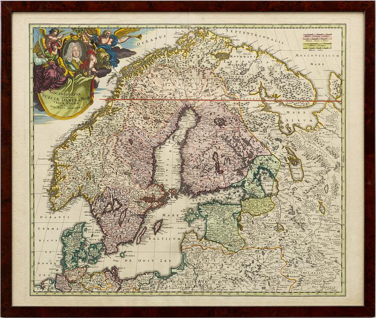 Johann Baptist Homann, "Scandinavia".