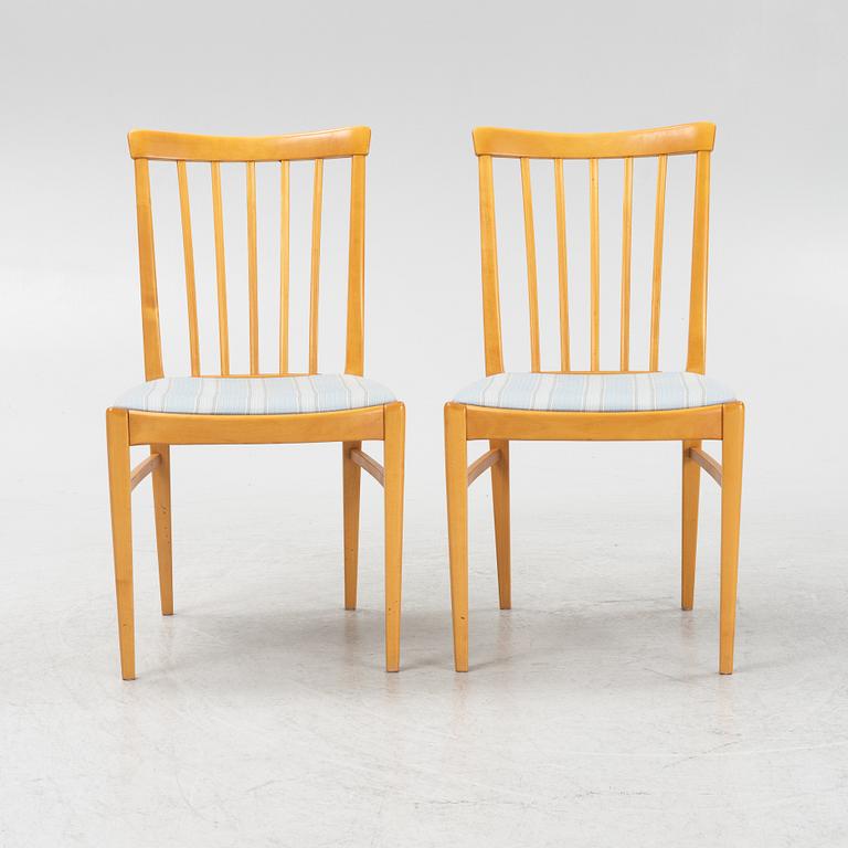 Carl Malmsten, matbord och stolar,  6 st, "Herrgården", "Åfors Möbelfabrik, 1900-talets andra hälft.