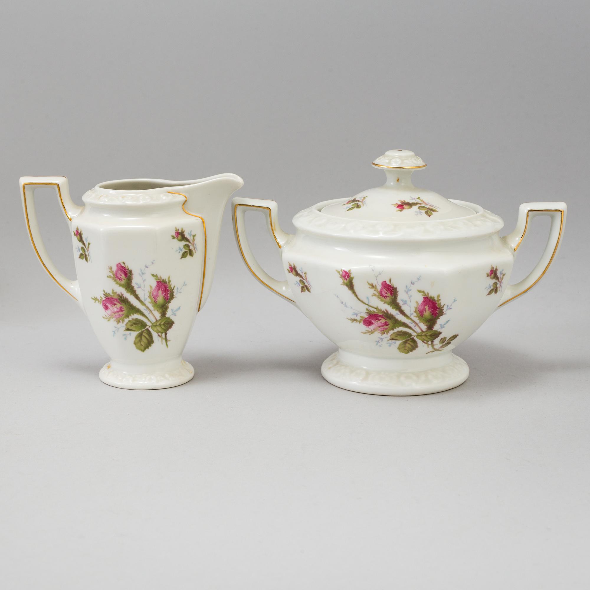 ROSENTHAL, kaffeservis av porslin, 25 delar, Tyskland, 1900-tal.