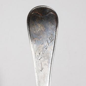 SOCKERSTRÖARE, silver, Åbo 1790, Olof Lundgren, vikt 52 g.