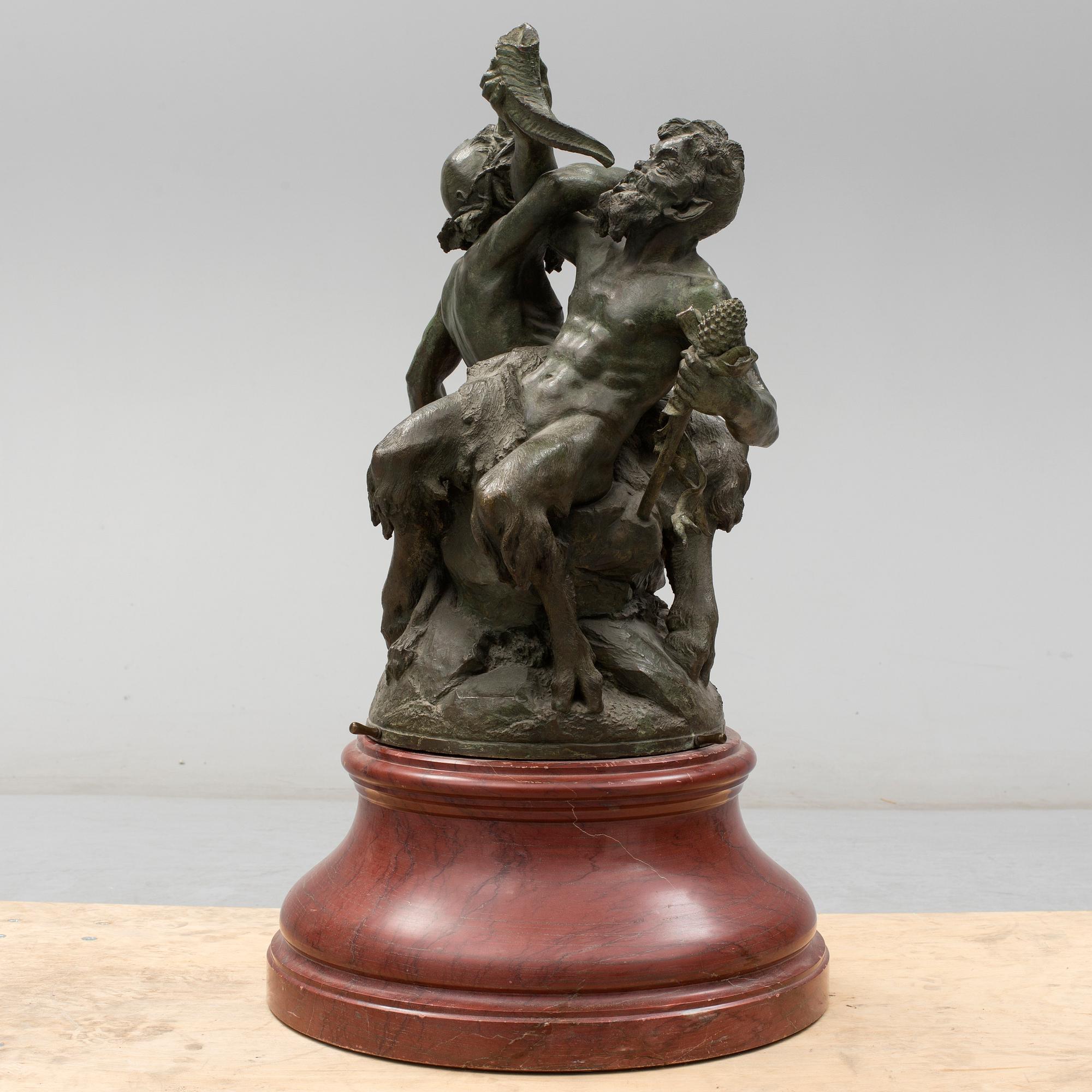 LUDWIG HASSELRIIS, sculpture, bronze, signed.