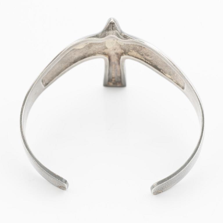 Bracelet in the form of a swallow, sterling silver, Lapponia, Finland 1978.