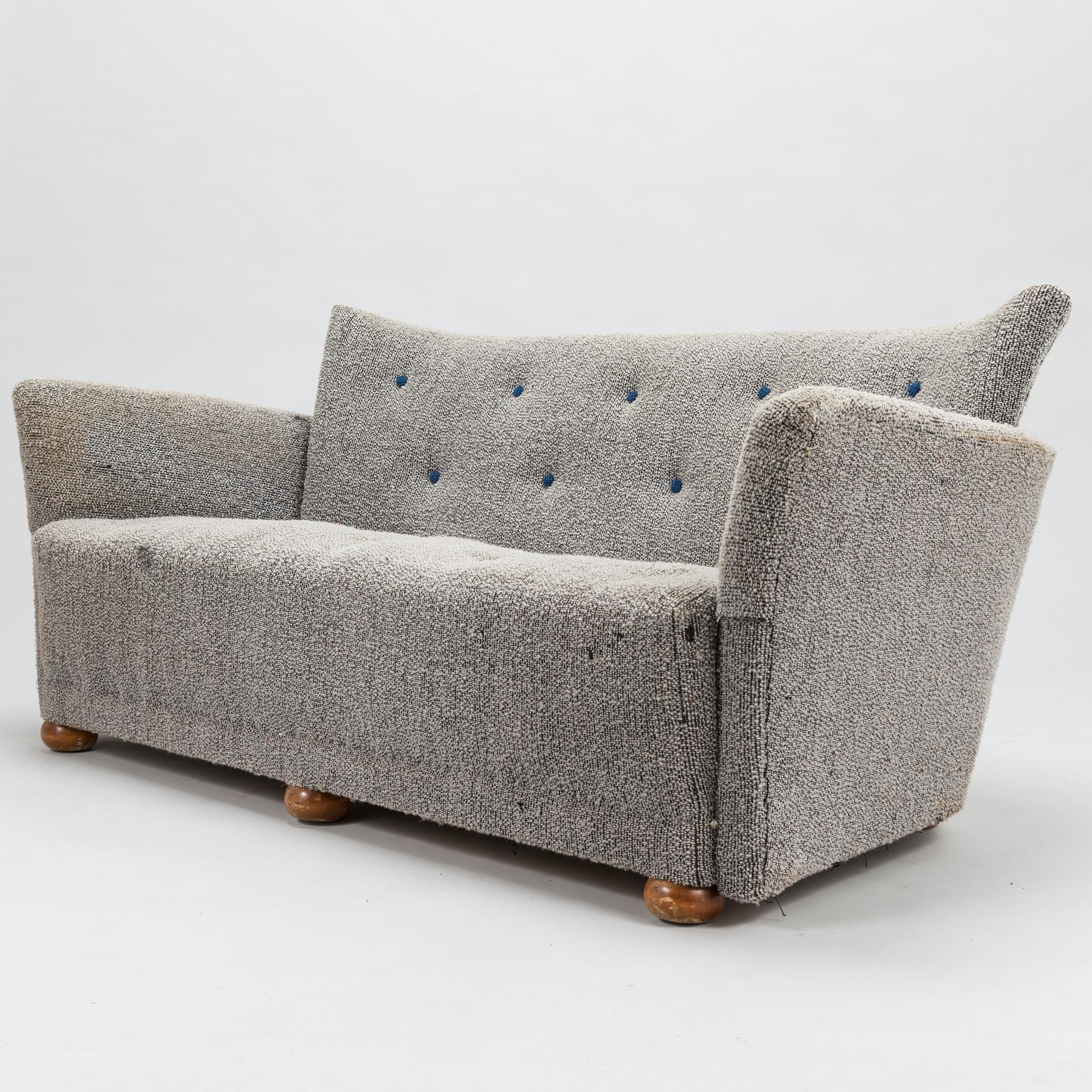 A mid-20th century sofa.
