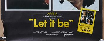 AFFISCH, "Let it be", Beatles, 1970.