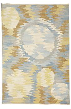 199. Barbro Nilsson, MATTO, "Solfläckar", flat weave, ca 308,5 x 206 cm, signed AB MMF BN.