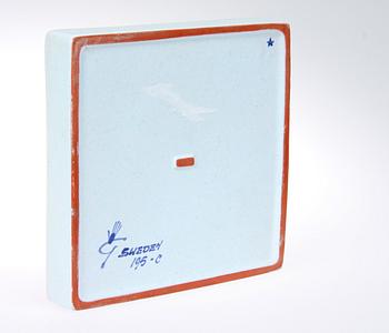 VAS samt FAT, fajans, "Karneval", Stig Lindberg, Gustavsberg studio, 1950-tal.