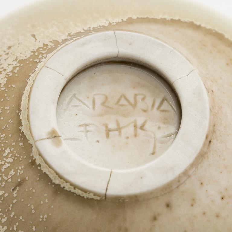 Friedl Holzer-Kjellberg, A stoneware bowl signed -F.H.Kj-.