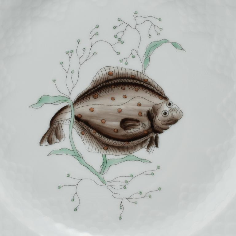 FISKTALLRIKAR, 12 st, Bing & Gröndahl, 1900-talets andra hälft.