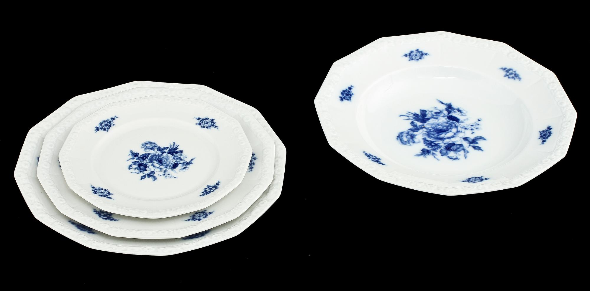 SERVISDELAR, 69 st, porslin, "Maria", Rosenthal, 1900-tal.