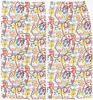 Josef Frank, Curtain panels, a pair, "Baranquilla", Svenskt Tenn Company.