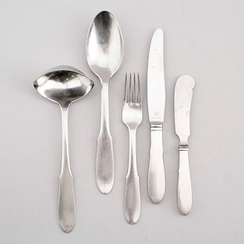 BESTICK, 20 delar, stål, "Mitra", Gundolph Albertus, Georg Jensen, Danmark.
