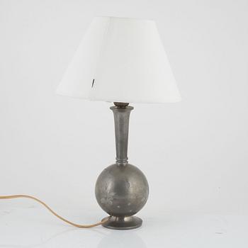 Sylvia Stave, tillskriven. Bordslampa, CG Hallberg, Stockholm 1934.