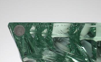 SKULPTUR, "Isberg", glas, Vicke Lindstrand, Kosta Boda, 1950-60-tal.