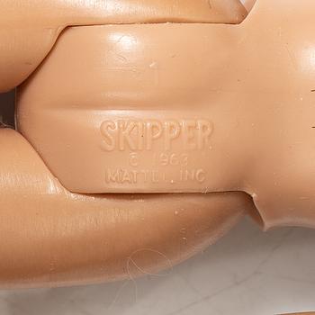 Barbie dolls, 4 pcs, along with clothes and accessories, Mattel, 1960s.