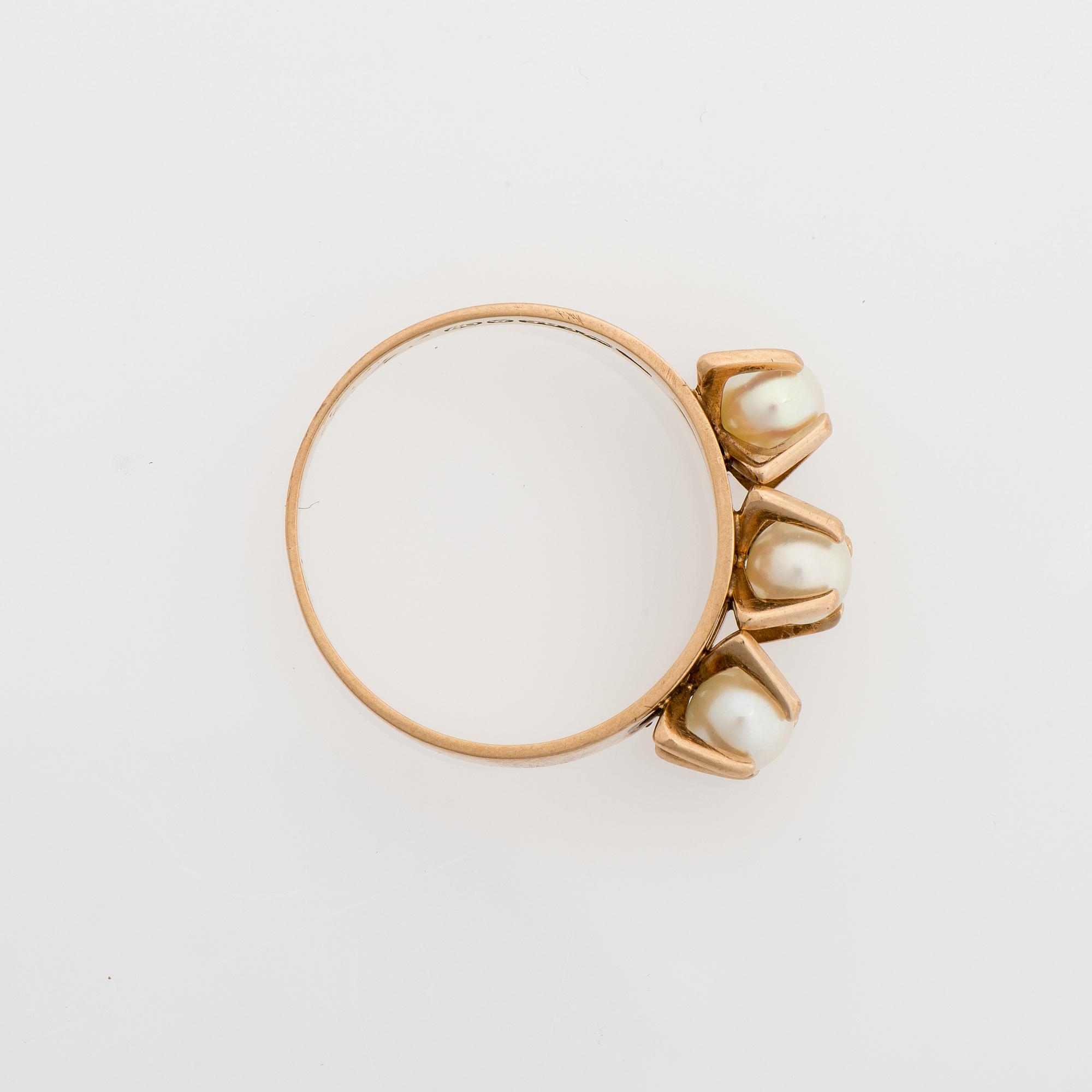 ELIS KAUPPI, RING, 14K guld,, Kupittaan Kulta 1967.