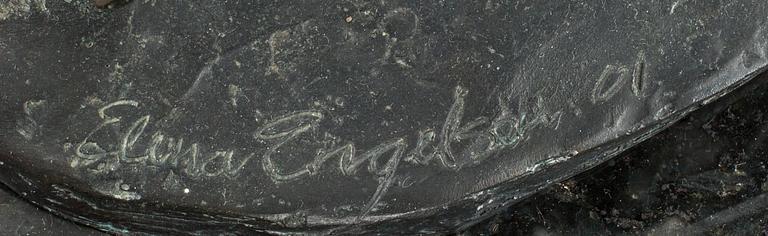 ELENA ENGELSEN-WISE, skulptur, brons, signerad och daterad 01.