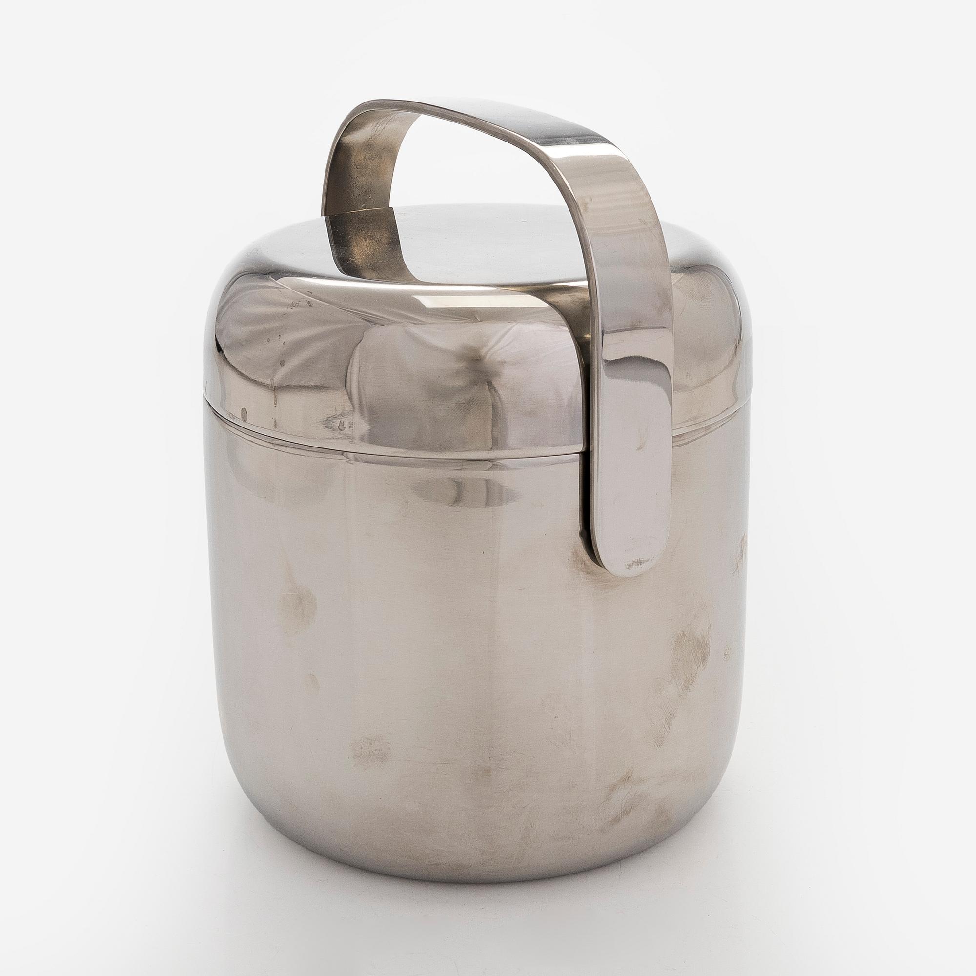 Timo Sarpaneva, a stainless steel ice bucket for OPA, Finland.