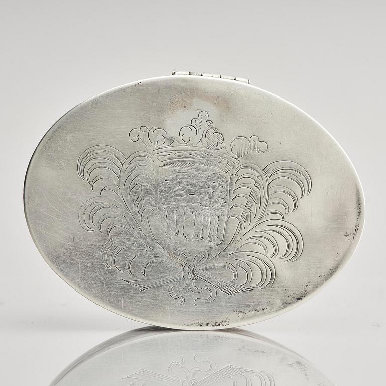 Dosa, silver och sköldpaddsskal, Mellaneuropa 1600-tal.