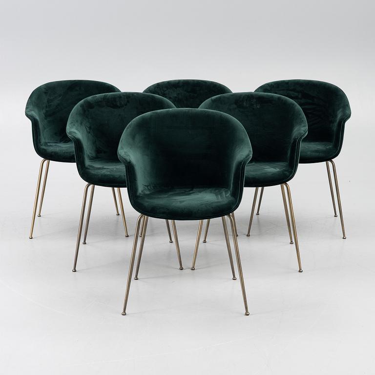 GamFratesi, six 'Bat Dining chairs', Gubi.